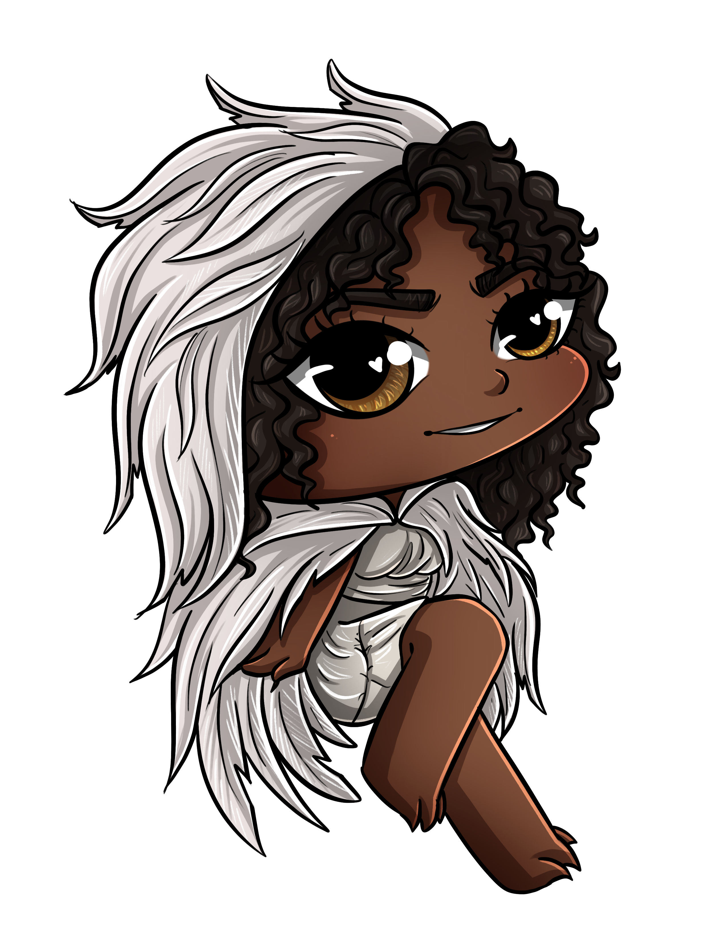 7 DWBBs Lindiwe Chibi Sticker – Opal Reyne Merch Store